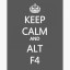 Press ALT+F4 for easy win Logo