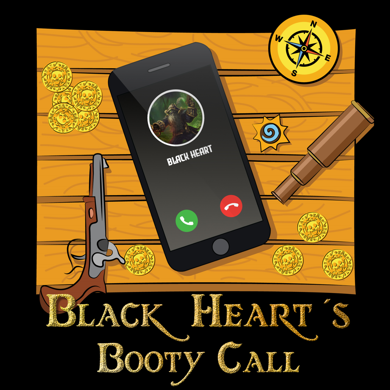 Blackheart's booty call Logo